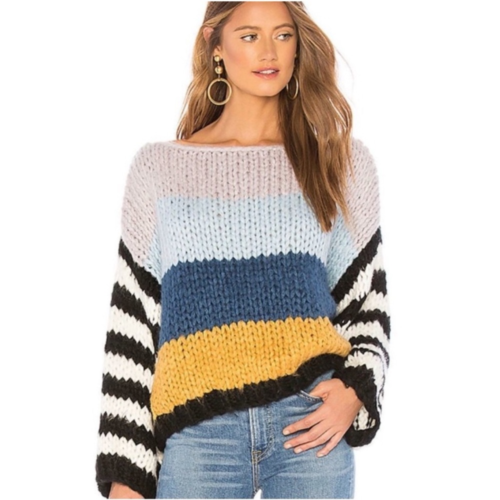 Blank NYC Mixed Signals Oversized Chunky Sweater